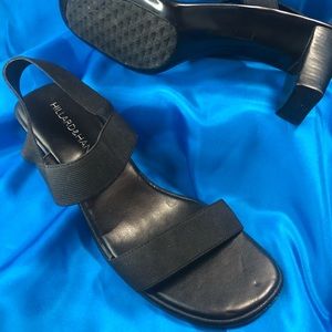 Elastic Strap Heeled Sandal Unworn